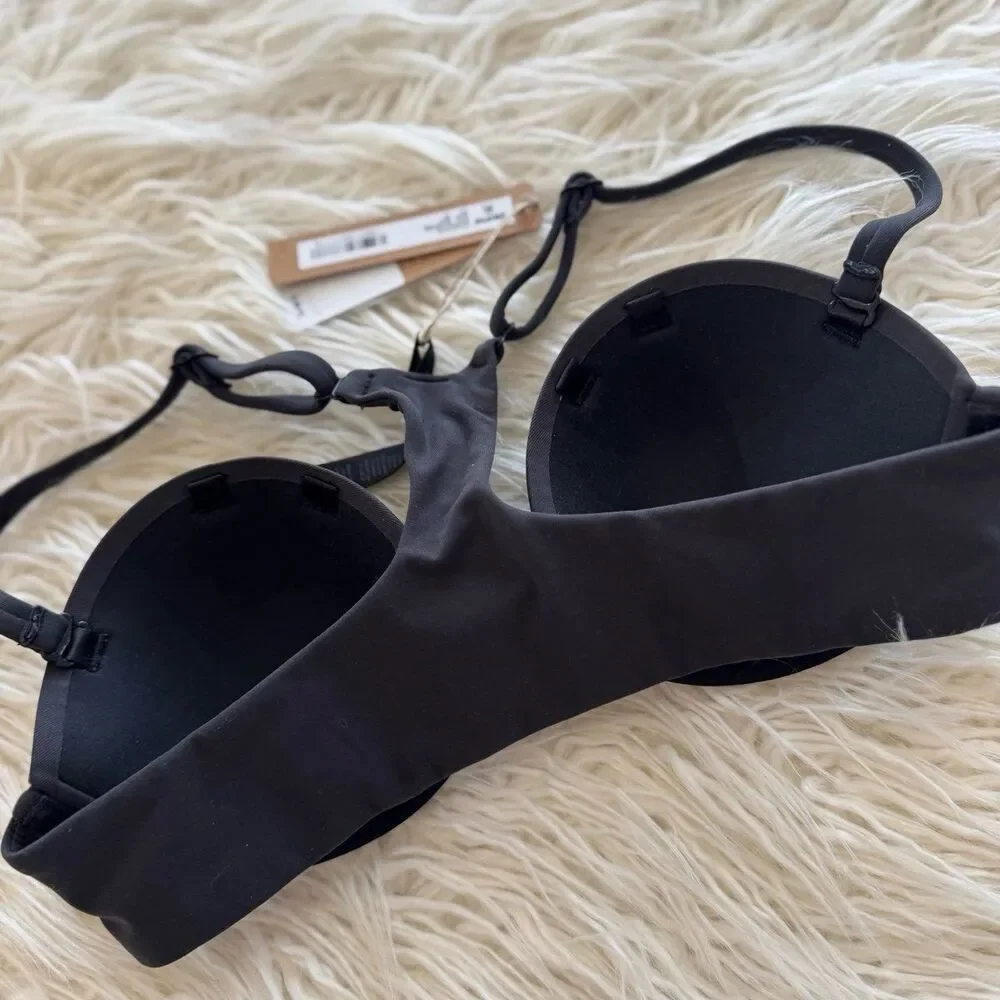 Skims Fits Everybody Racerback Demi Bra Onyx Size 34A - Picture 8 of 8